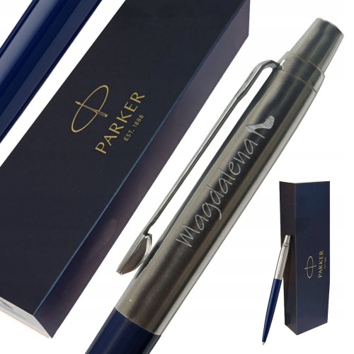 Długopis Parker Jotter z twoim grawerem niebieski elegancki prezent zestaw