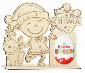 Upominek na święta na mikołajki dla ucznia upominek Kinder jajko prezent