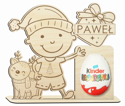 Prezent na mikołajki dla ucznia upominek Kinder jajko upominek na święta