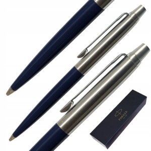 Parker Jotter długopis czarny CT na prezent wkład niebieski dla nauczyciela