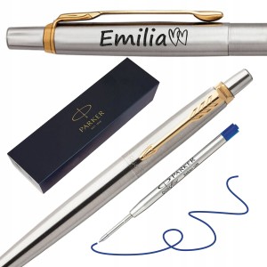 Długopis Parker Jotter Stalowy GT z Grawerem w Pudełku - Prezent