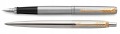 Parker Jotter komplet pióro długopis Stalowy GT elegancki zestaw prezentowy