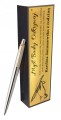 Parker Jotter stalowy złoty długopis z grawerem prezent elegancki w etui