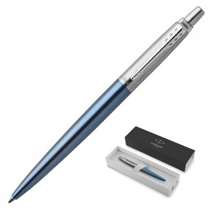 Długopis Parker Jotter Core Waterloo Blue CT na prezent niebieski wkład