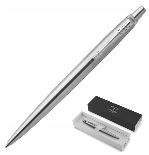 Długopis Parker Jotter Stalowy CT wkład niebieski na prezent dla szefa Taty