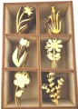 Zestaw KWIATY 60szt 3cm Decoupage KWIATEK Kwiat