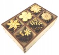 Zestaw KWIATY 60szt 3cm Kwiat Kwiatek Decoupage