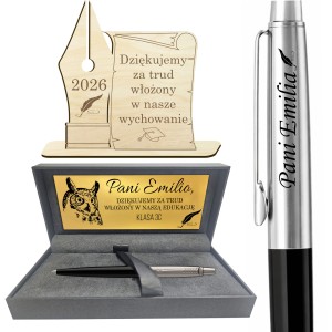Parker Jotter czarny długopis upominek dla nauczyciela zakończenie roku