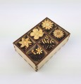 Zestaw KWIATY 60szt 3cm Kwiat Kwiatek Decoupage