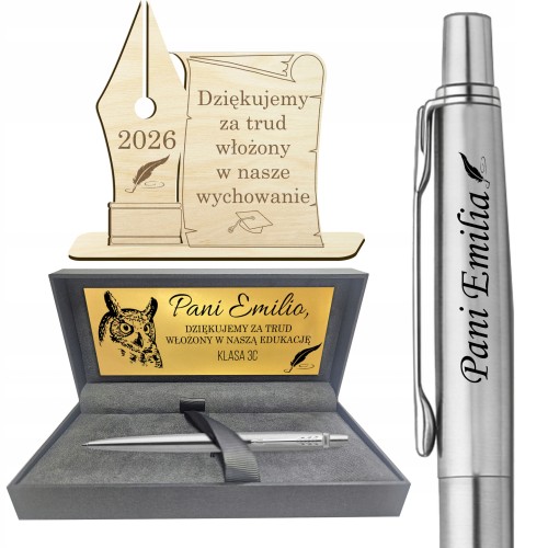 Parker Jotter CT stalowy długopis prezent dla nauczyciela zakończenie roku
