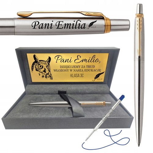 Parker Jotter złoty długopis z grawerem prezent tabliczka urodziny upominek