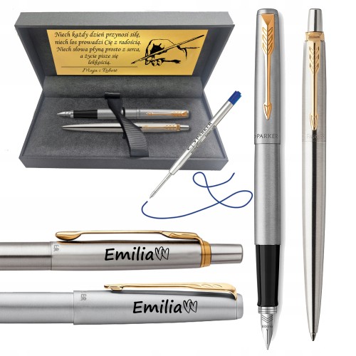 Parker Jotter GT złoty pióro długopis z grawerem personalizowany prezent