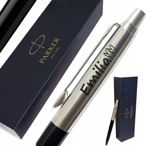 Długopis Parker Jotter z grawerem na Maturę czarny na prezent w etui