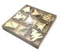 ZESTAW ŚWIĘTA 45szt Choinki Choinka 5cm Decoupage