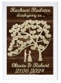 Podziękowanie dla Rodziców Ramka 3D Drzewko Prezent na Ślub Wesele Personalizowana