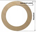 Obręcz drewniana 30cm do łapacza snów koło baza do makramy łapacz kółko