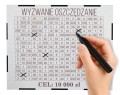 Skarbonka wykreślana tracker na prezent wyzwanie oszczędzanie 5 10 15 tys