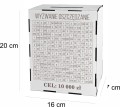 Skarbonka wykreślana na prezent tracker wyzwanie oszczędzanie 5 10 15 20tys