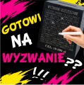 Skarbonka wykreślana czarna 10000 zł, wyzwanie oszczędzanie, prezent