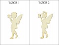 Aniołki Drewniane Święta Decoupage Anioł 10szt 3cm
