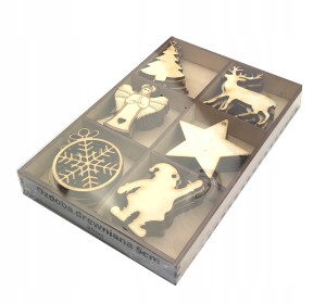 ZESTAW ŚWIĘTA 30szt Mikołaj Renifer Anioł Choinka