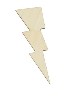 Błyskawica EKO drewno decoupage scrapki 10cm