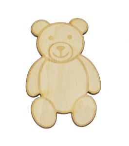 Miś EKO drewno sklejka decoupage scrapki 15cm
