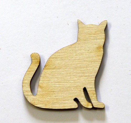 Kot PussyCat EKO sklejka decoupage scrapki 20cm