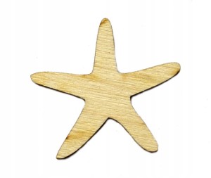 Rozgwiazda EKO drewno decoupage scrapki 5cm