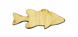 Ryba EKO drewno sklejka decoupage scrapki 5cm