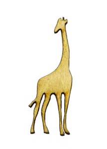 Żyrafa EKO drewno sklejka decoupage scrapki 5cm