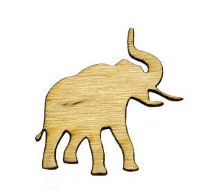 Słoń 2 EKO drewno sklejka decoupage scrapki 15cm