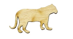 Tygrys EKO drewno sklejka decoupage scrapki 10cm