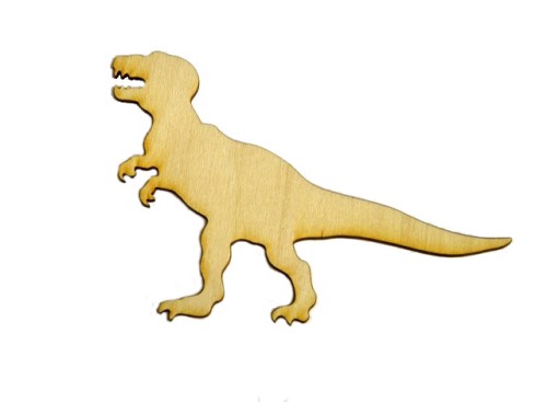 T-Rex EKO z drewna sklejka decoupage scrapki 15cm