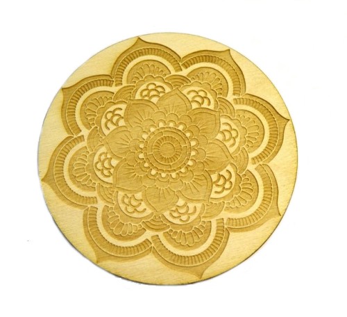 Podkładka pod kubek mandala decoupage sklejka 95mm