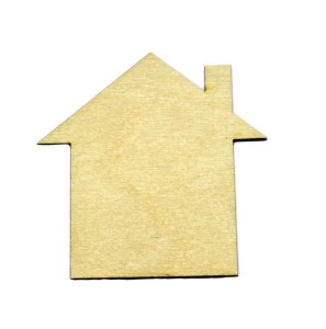 Dom domek sklejka decoupage drewno 20cm EKO
