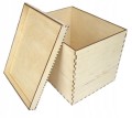 PUDEŁKO DREWNIANE 30x21x13cm decoupage skrzynka