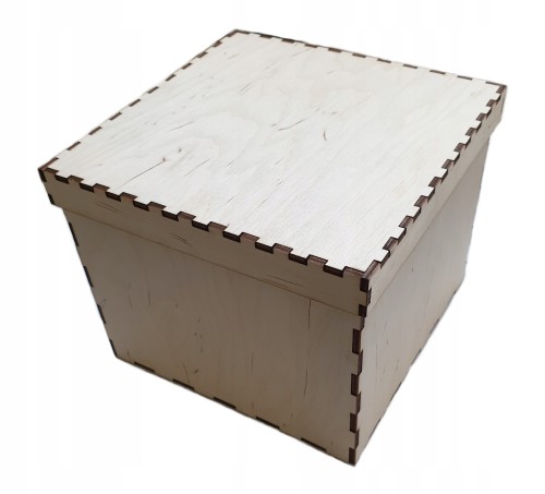 PUDEŁKO DREWNIANE 16x16x13cm decoupage pojemnik