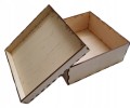 PUDEŁKO DREWNIANE 16x5cm pojemnik na zdjęcia EKO