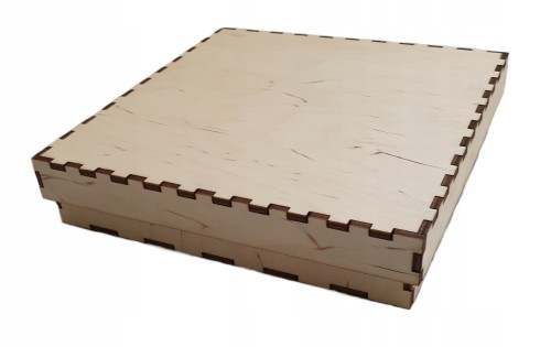 PUDEŁKO DREWNIANE 13x3cm pojemnik na prezent ślub