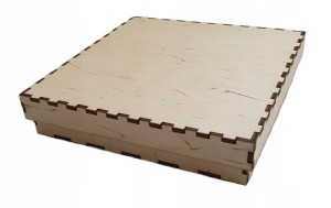 PUDEŁKO DREWNIANE 10x3cm decoupage skrzynka EKO