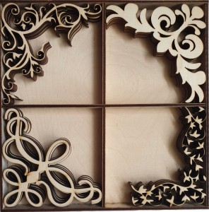 DREWNIANY DEKOR ZESTAW 7,5cm 20szt decoupage eko