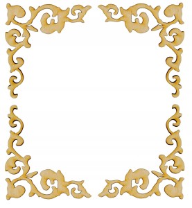 DREWNIANY DEKOR x4 eko scrapki decoupage 5cm