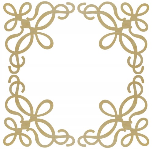 DREWNIANY DEKOR x4 scrapki prezent ornament 5cm