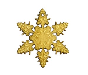 Śnieżynka grawerowana ozdoba świąteczna 15cm