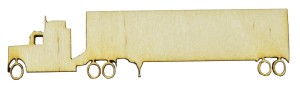 Drewniane scrapki TIR 30cm decoupage