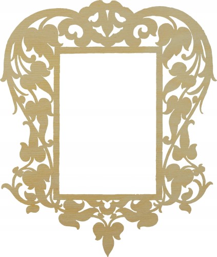 Drewniany decor dekor ramka ze sklejki 20cm