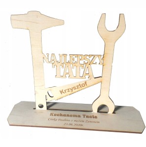 Prezent na dzień ojca grawer Statuetka