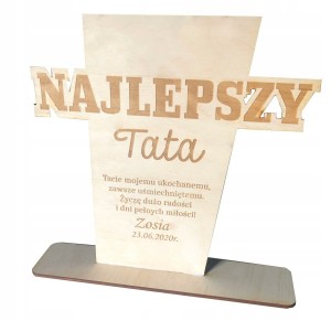 Prezent na dzień ojca statuetka grawer
