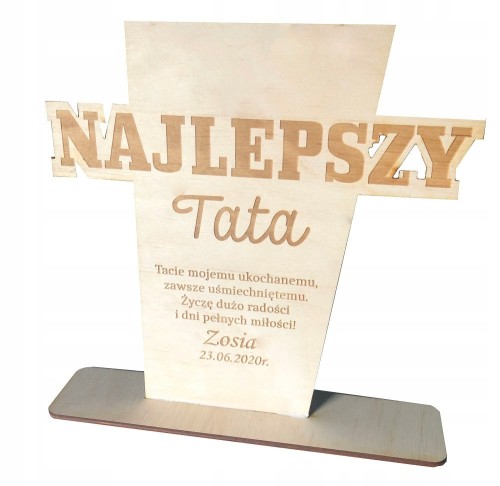 Prezent na dzień ojca statuetka grawer